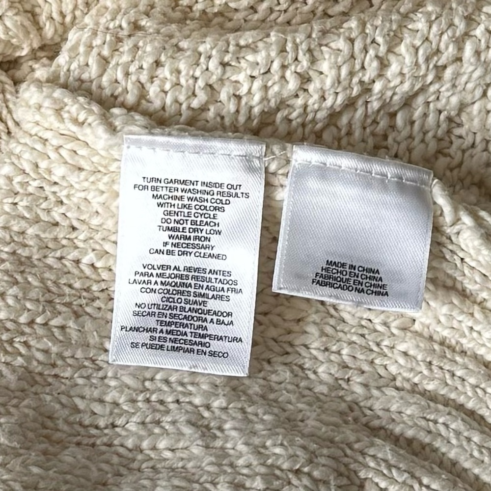 Jones New York Cream Cable Knit Sweater - Picture 4 of 5